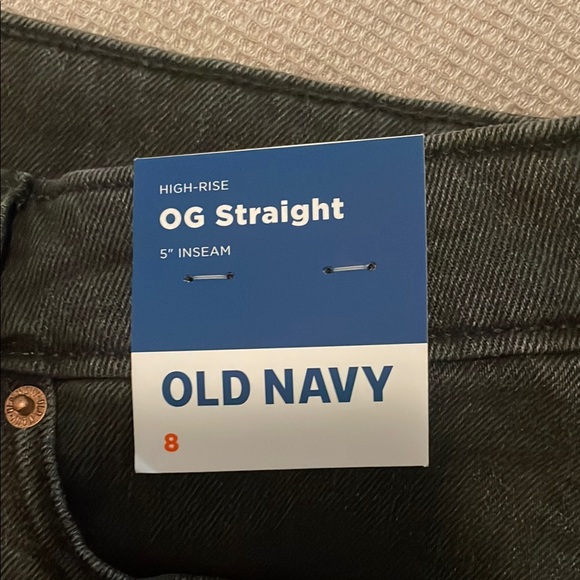 Old Navy Charcoal Distressed Denim Black Shorts - Picture 2 of 5